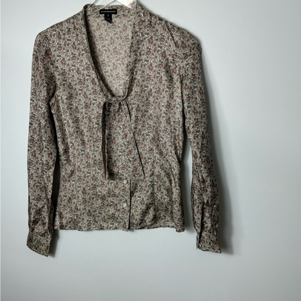 Club Monaco silk top size xs 1857